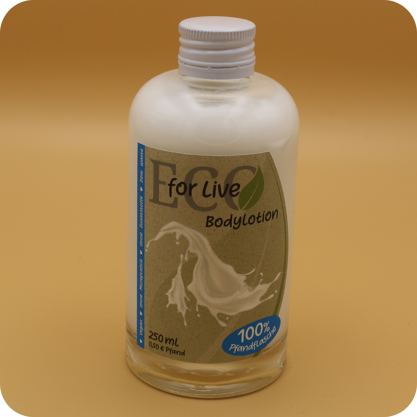 Die Bodylotion in der Mehrweg Glasflasche