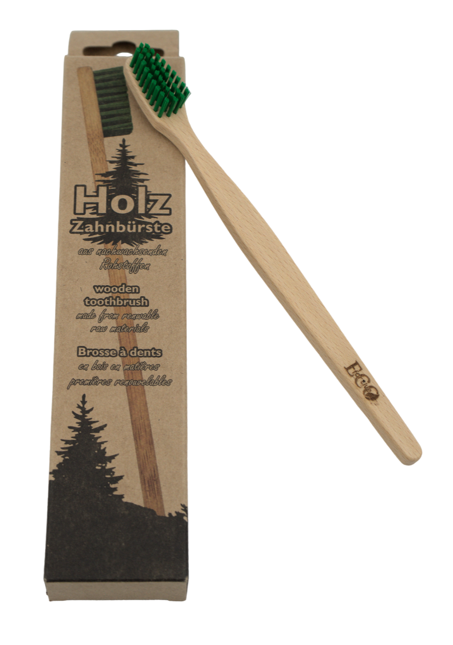 Holzzahnbürste für Erwachsene aus Buchenholz