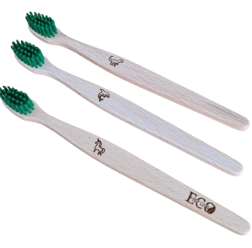 Holzzahnbürste für Kinder aus Buchenholz