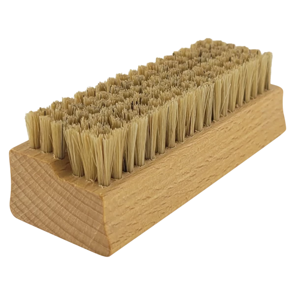 Nagelbürste 2-stufig aus Buchenholz und Agavenborsten
